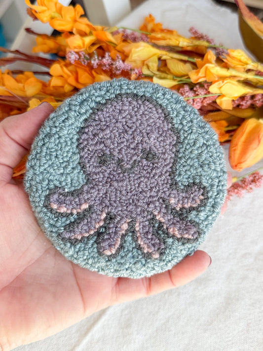 Octopus Mug Rug Coaster