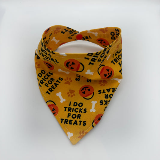 I Do Tricks for Treats Dog Bandana - Medium