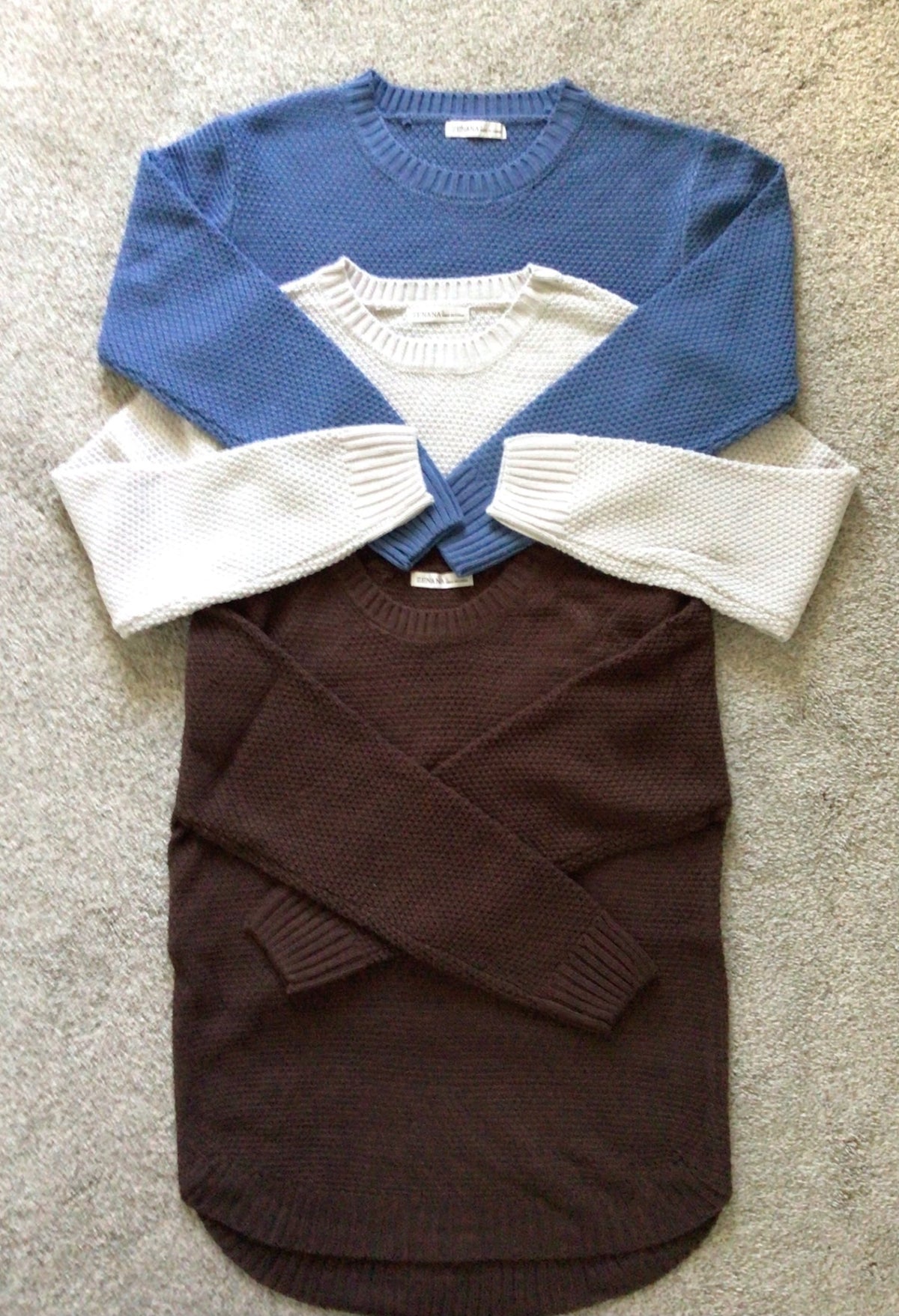 Sweater Zenana Sweater - Dark brown - Large