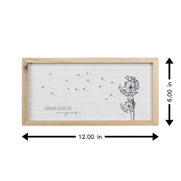 Spread Seeds of Joy Framed Box Sign
