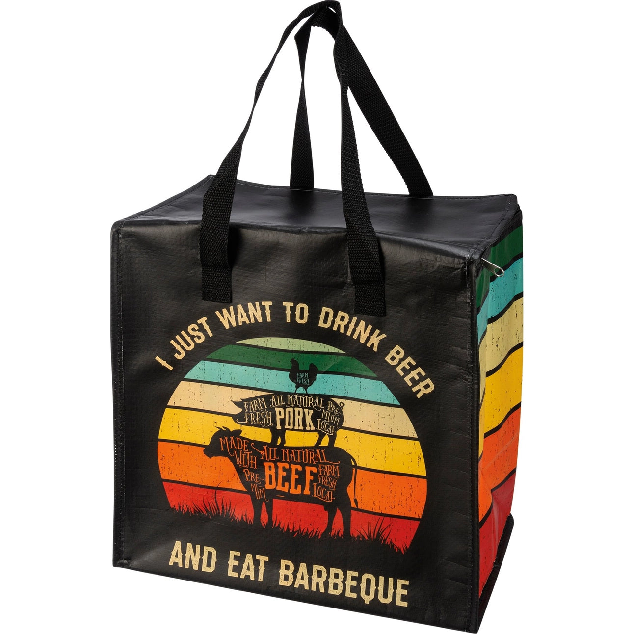 I Just Want To Drink Beer and Eat Barbeque Insulated Tote