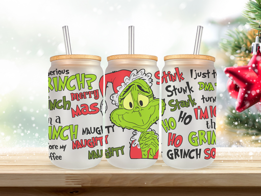 Grinch - Stink Stank Stunk 20 oz Glass Cup