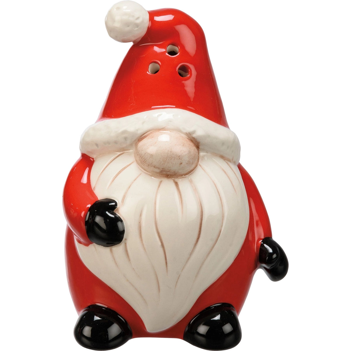 Santa & Gnome Ceramic Christmas Salt and Pepper Shakers – Set of 2