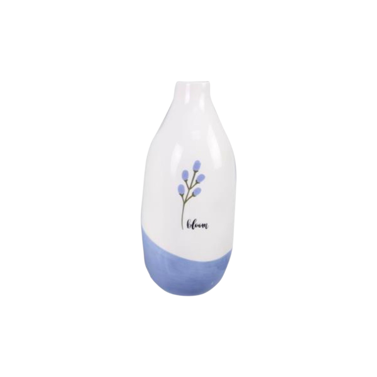 Bloom Blue Floral Ceramic Vase