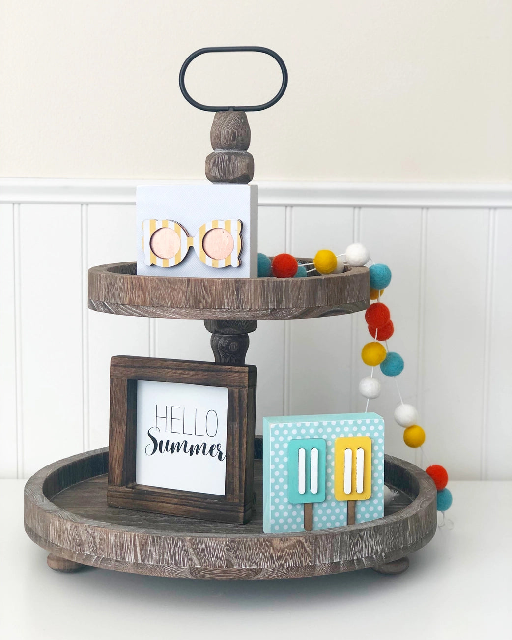 Felt Balls Garland – Summer Bright Colors