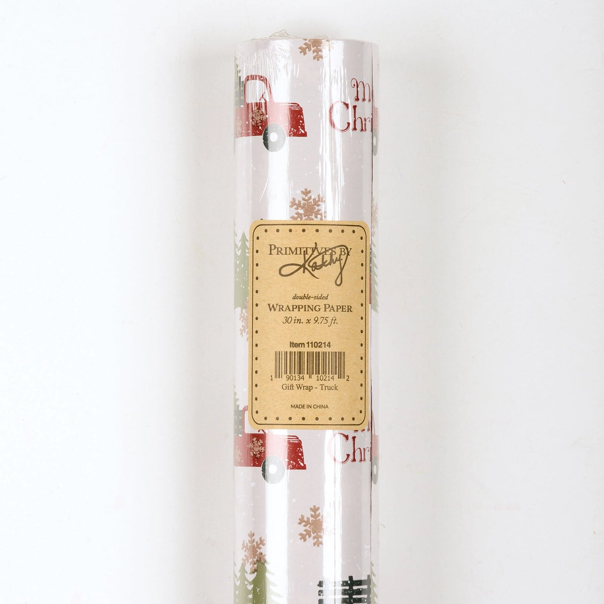 Truck Christmas Gift Wrap – Double-Sided Wrapping Paper Roll