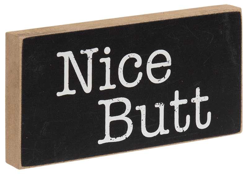 Nice Butt Bathroom Block Sign