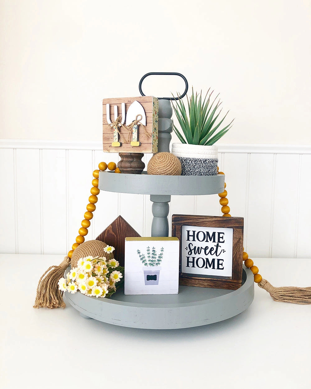 Fabric Pot Faux Succulent – 7"