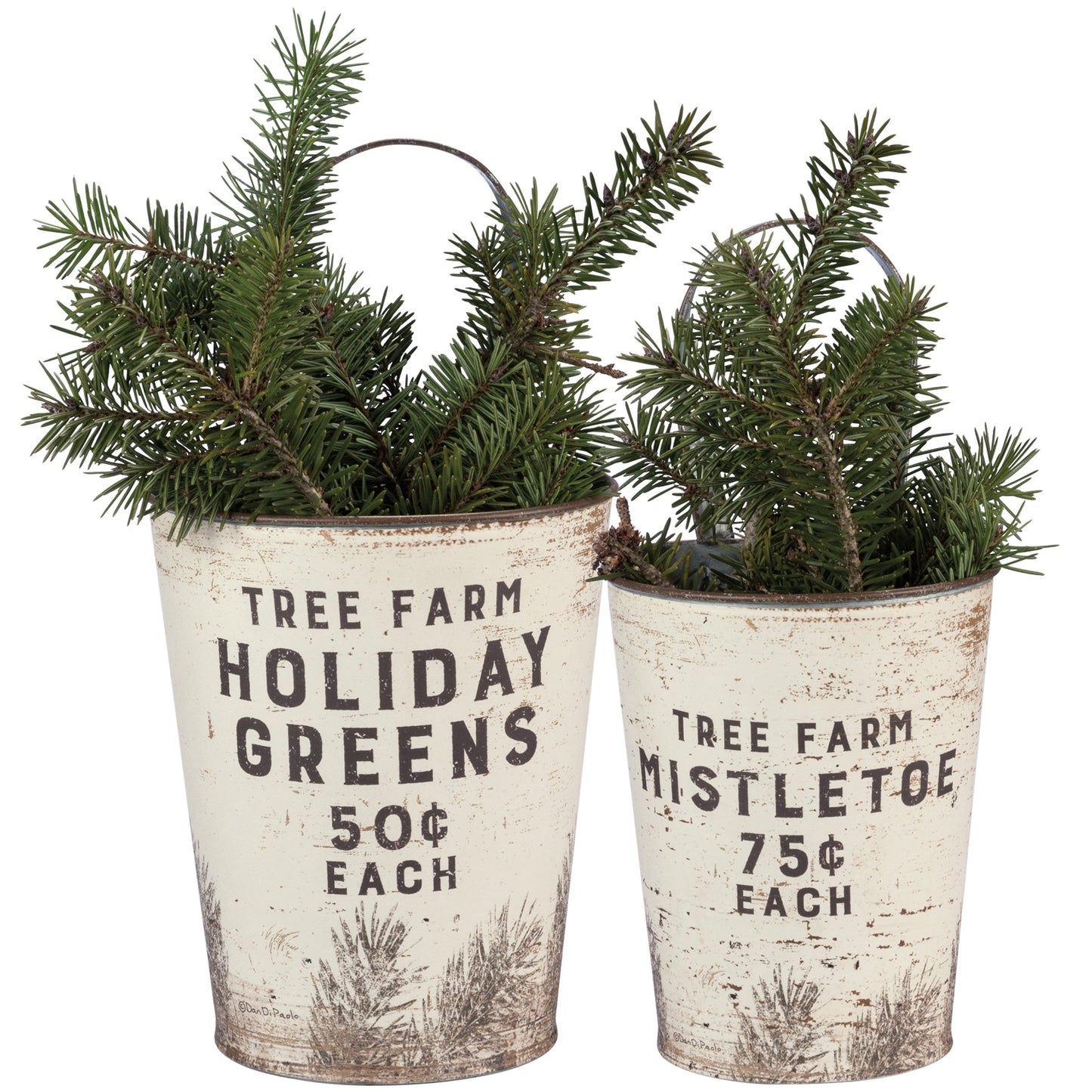 Tree Farm Holiday Greens Wall Bucket – Christmas Collection
