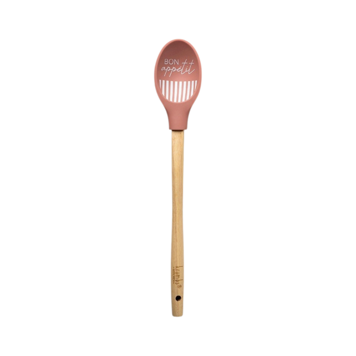 Krumbs Kitchen® Farmhouse Silicone Spoon - Pink Bon Appetit