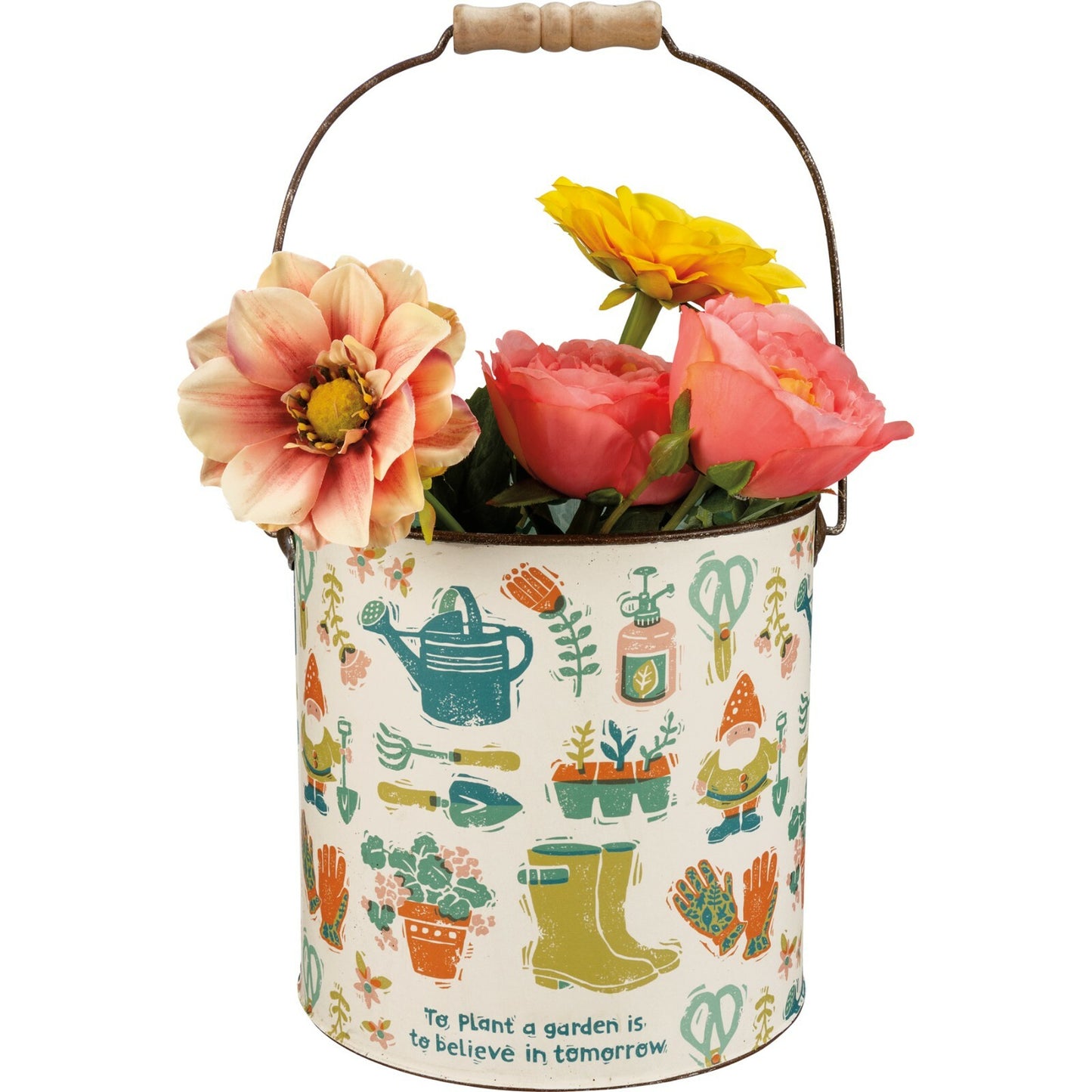 Garden Metal Bucket (Sold Separately)