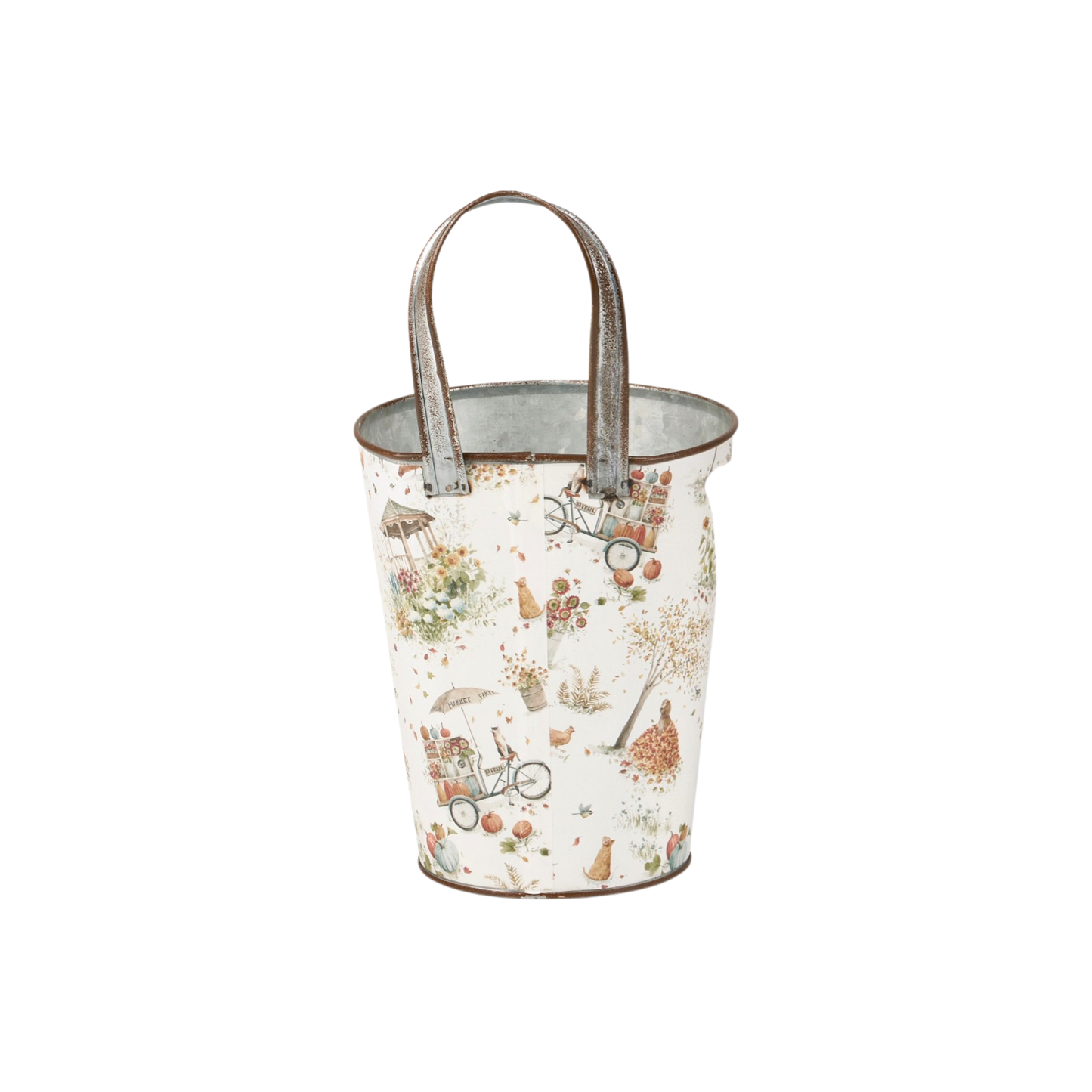 Fall Days Wall Bucket – Large: 5.50" x 10.25" x 5.50"
