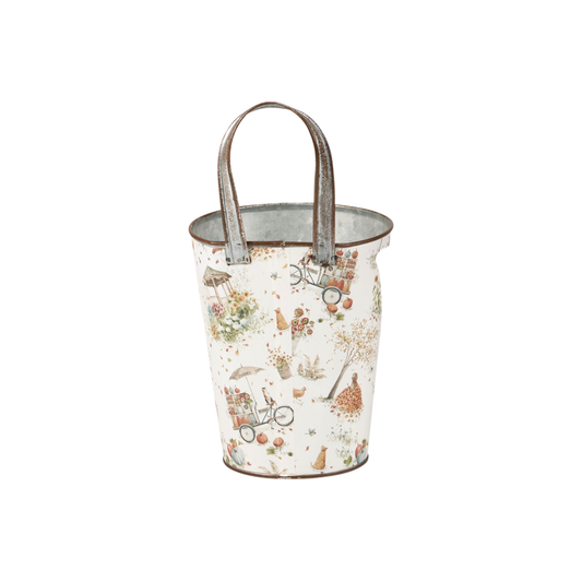 Fall Days Wall Bucket – Large: 5.50" x 10.25" x 5.50"