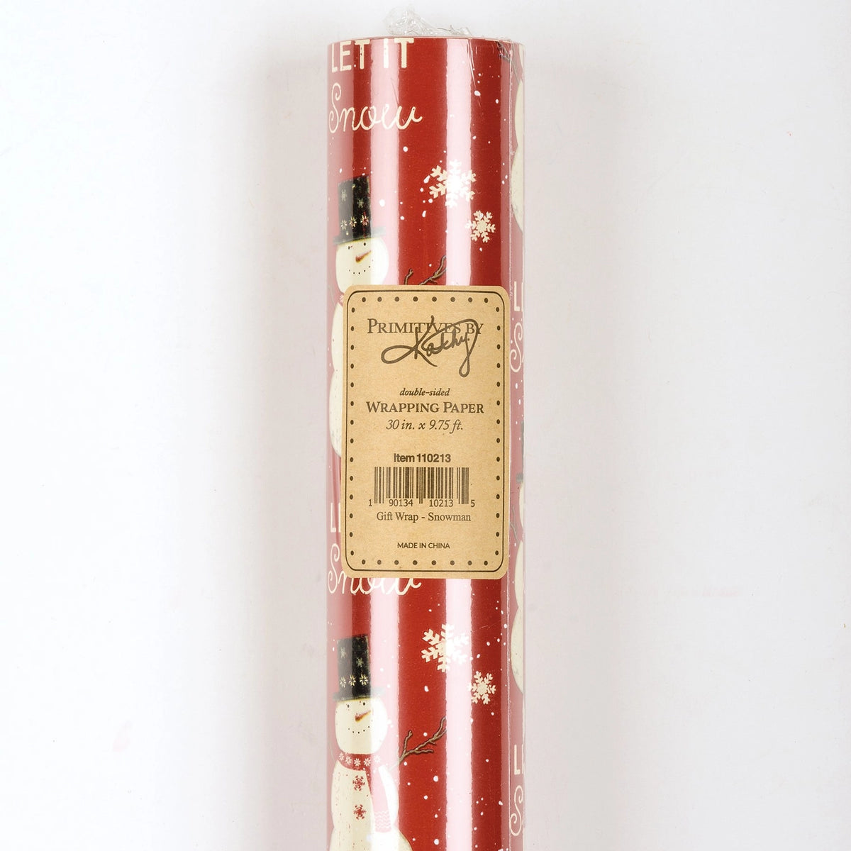 Snowman Christmas Gift Wrap – Double-Sided Wrapping Paper Roll