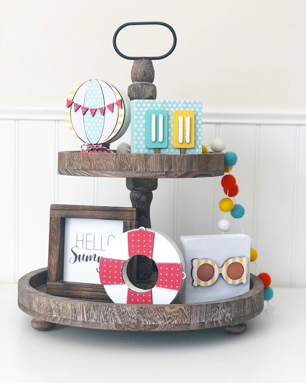 Felt Balls Garland – Summer Bright Colors