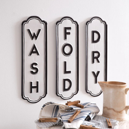 Wash • Dry • Fold Wall Art Set