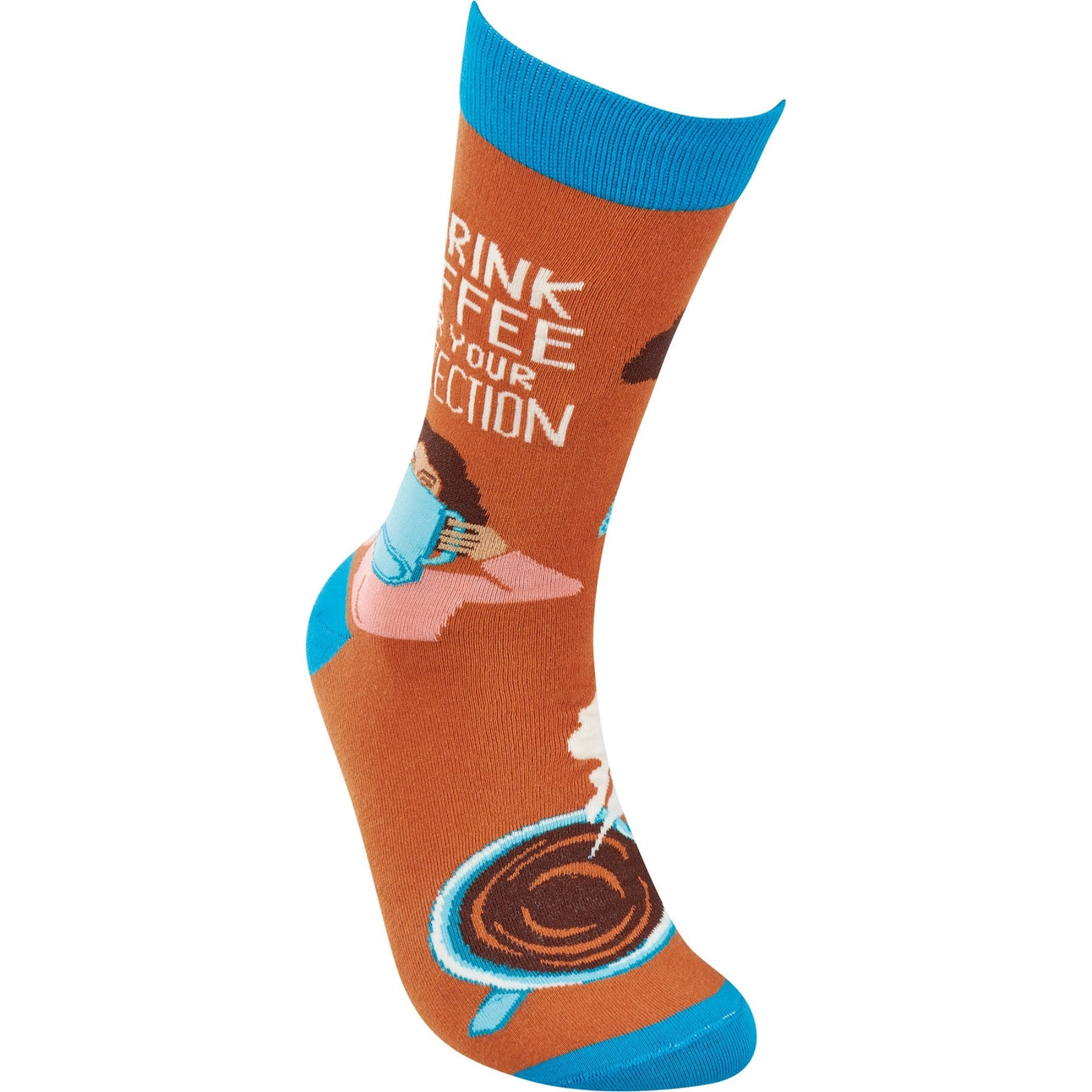 I Drink Coffee For Your Protection Socks