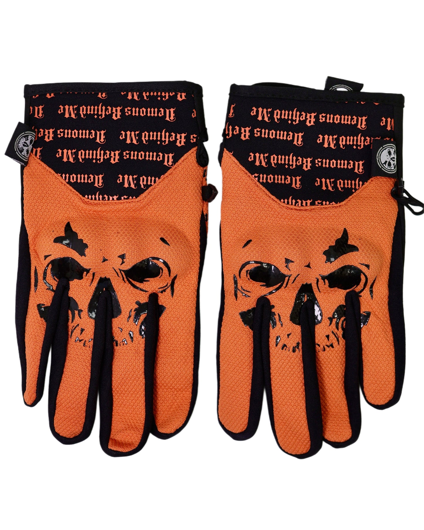 NEW! Big Skull Padded Riding Gloves