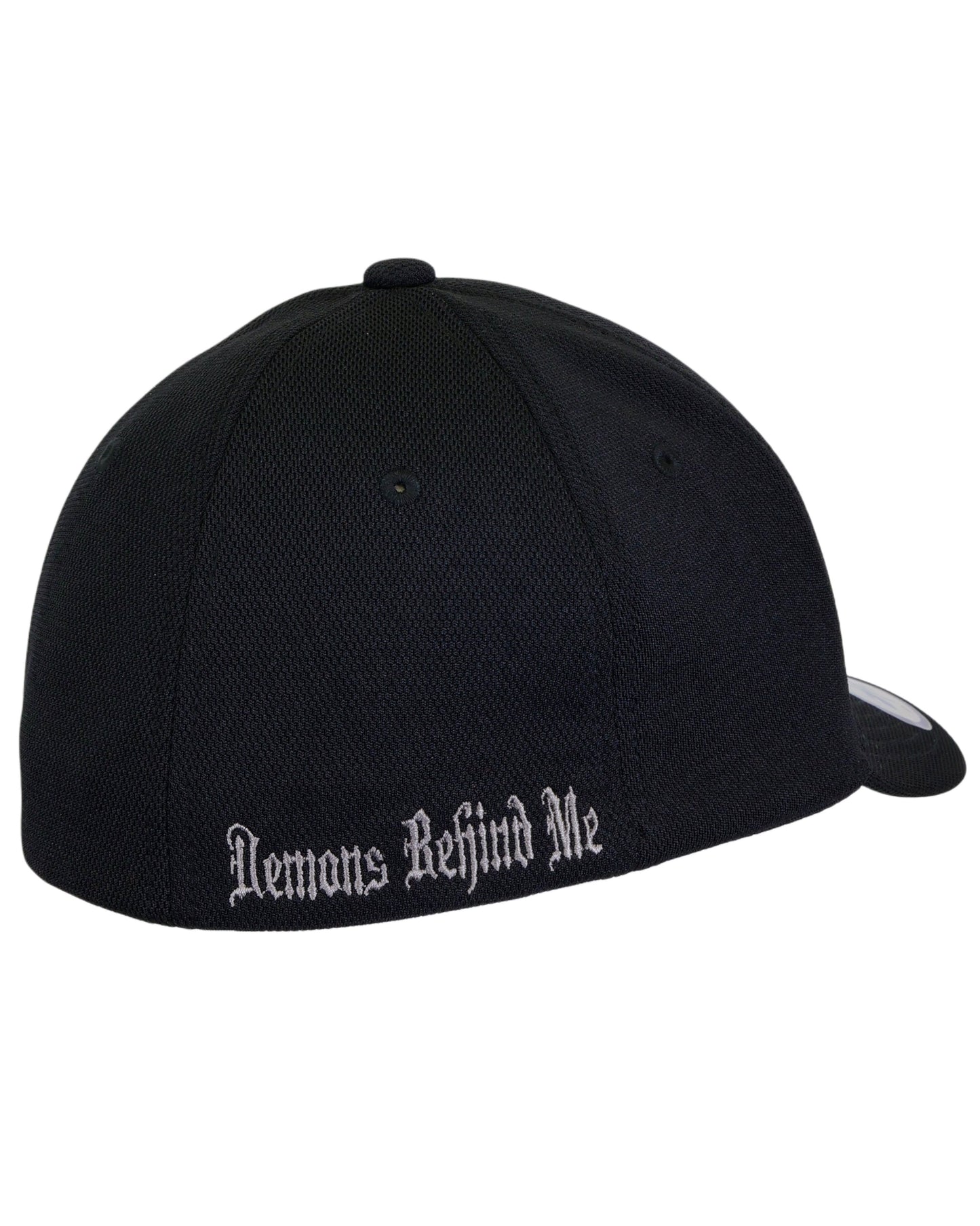 LIMITED EDITION! Medium Two-Tone Skull - Black "Never Fade" Fitted Cap