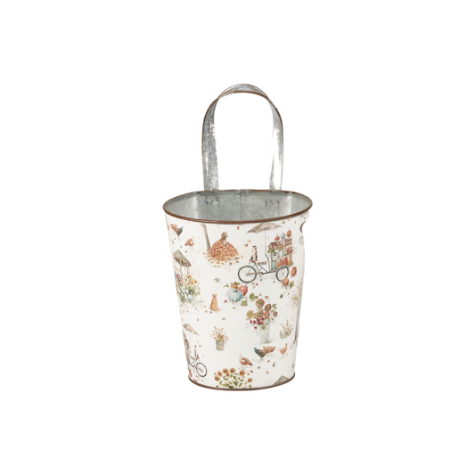 Fall Days Wall Bucket – Large: 5.50" x 10.25" x 5.50"