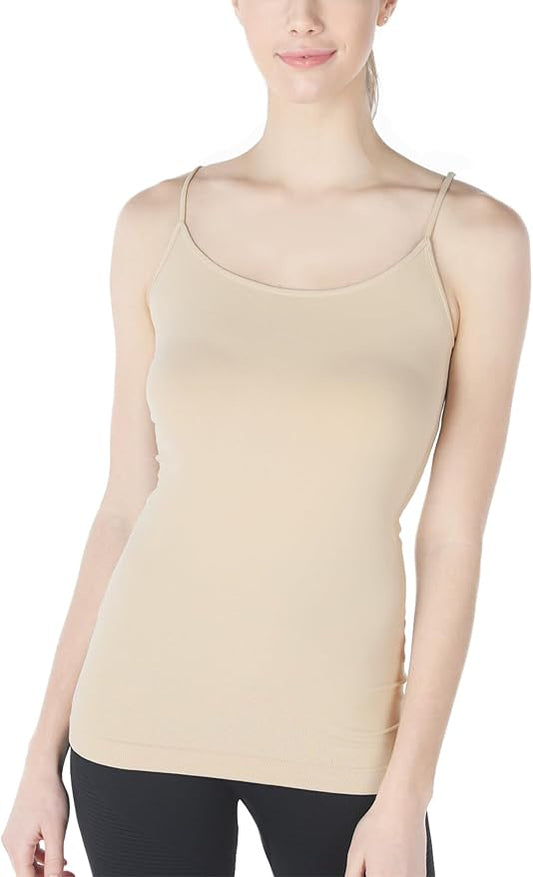 Women Seamless Basic Camisole - Nude