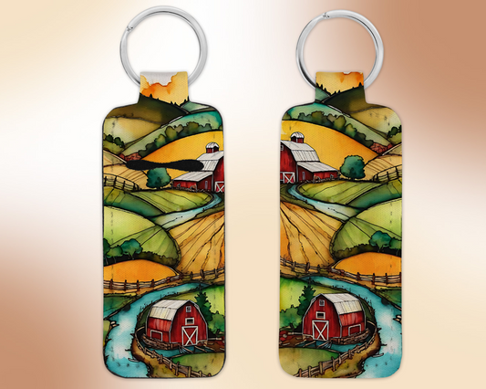 Farm Chapstick / Lip Balm Keychain