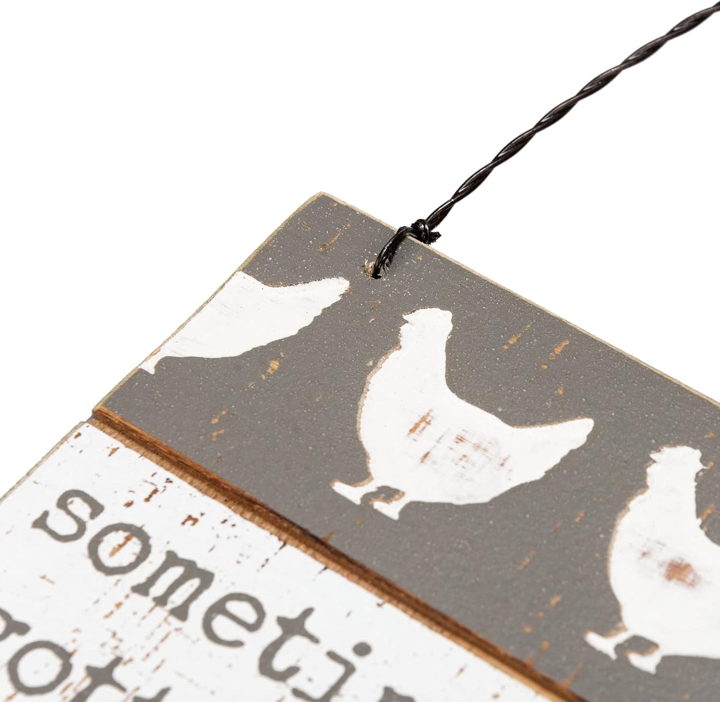 “Sometimes You Just Gotta Say Cluck It” Wood Sign Ornament