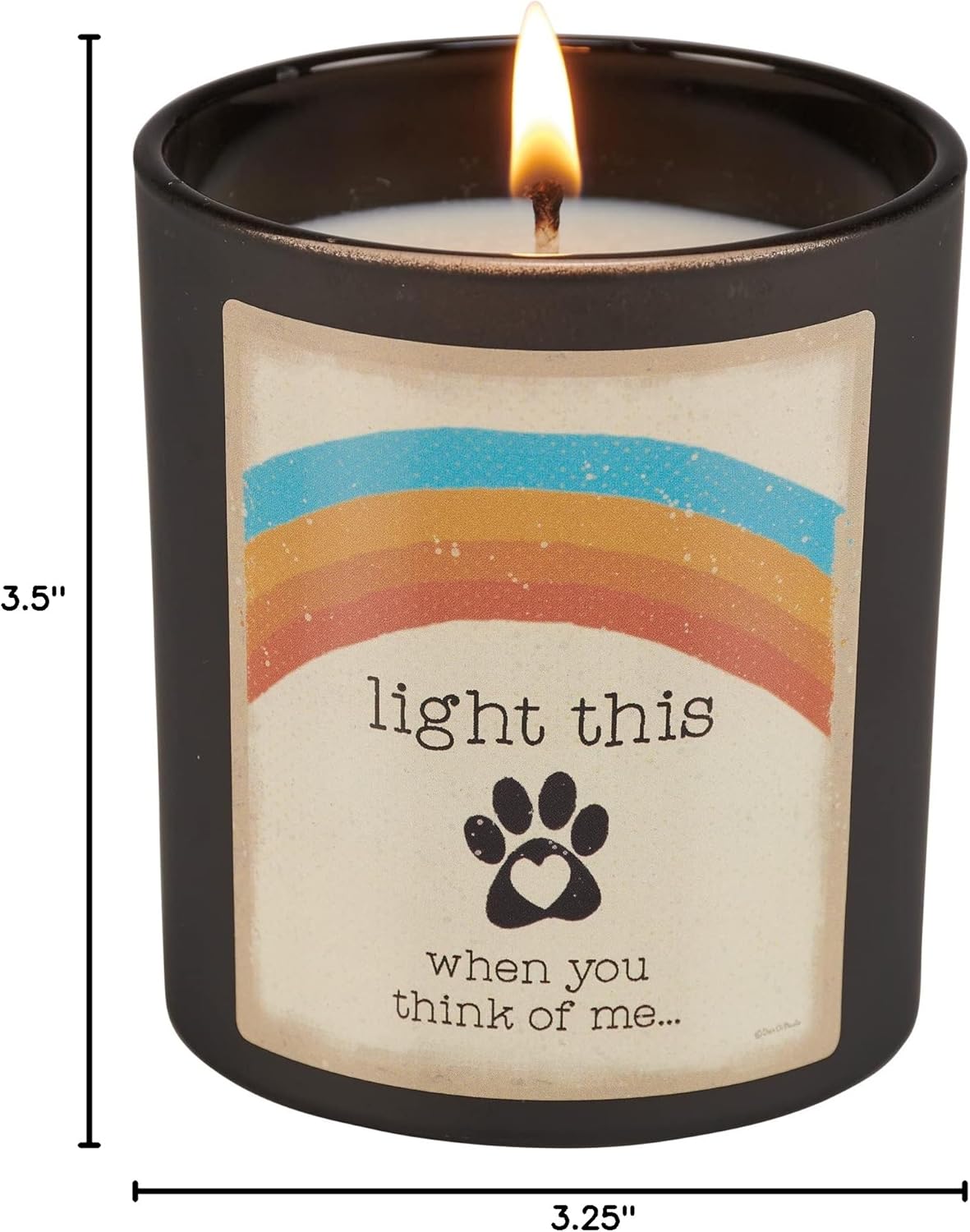 Light This when you Think of Me Memorial Jar Candle, Sea Salt and Sage Scent