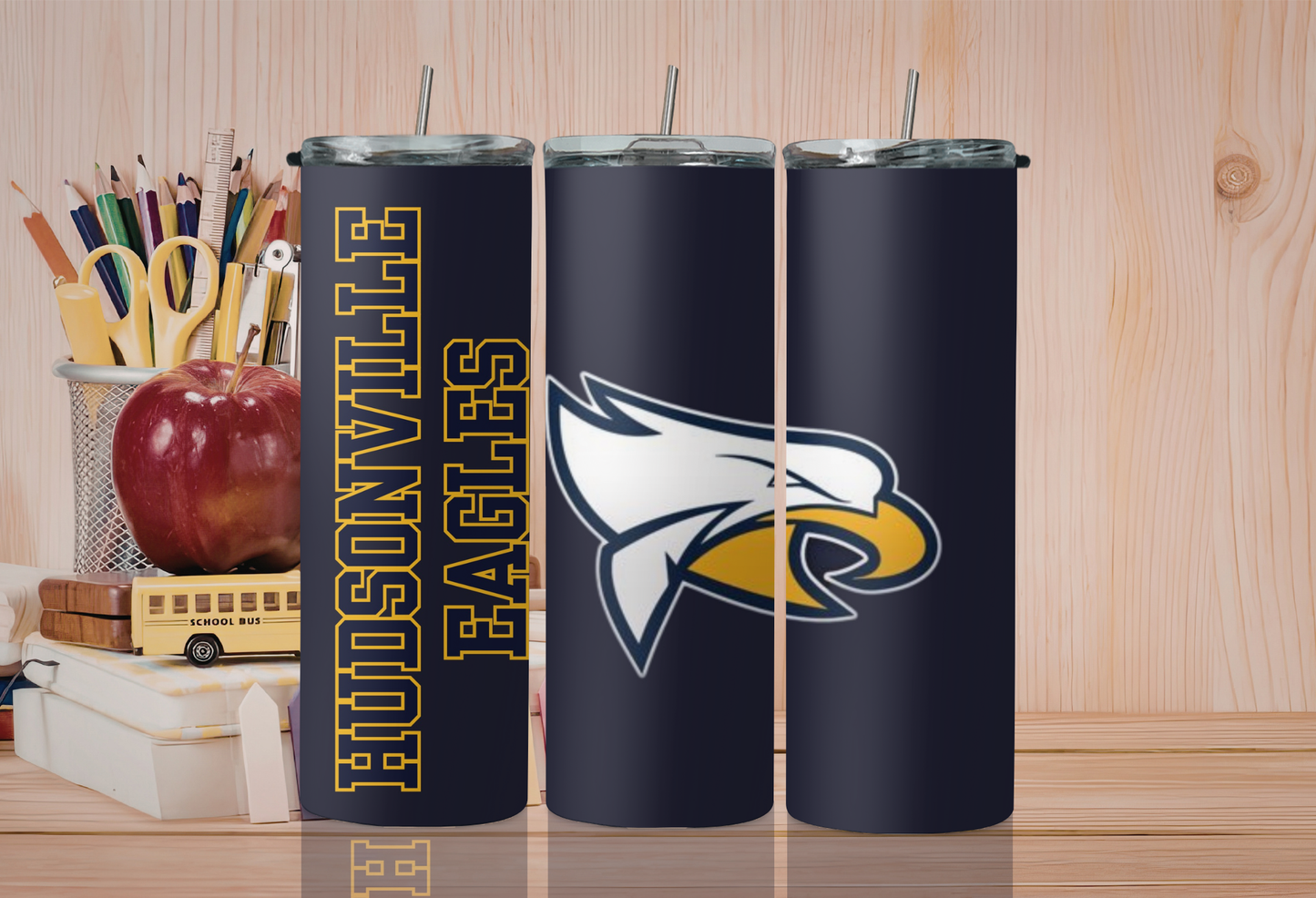 20 oz Skinny Tumbler - Hudsonville Eagles