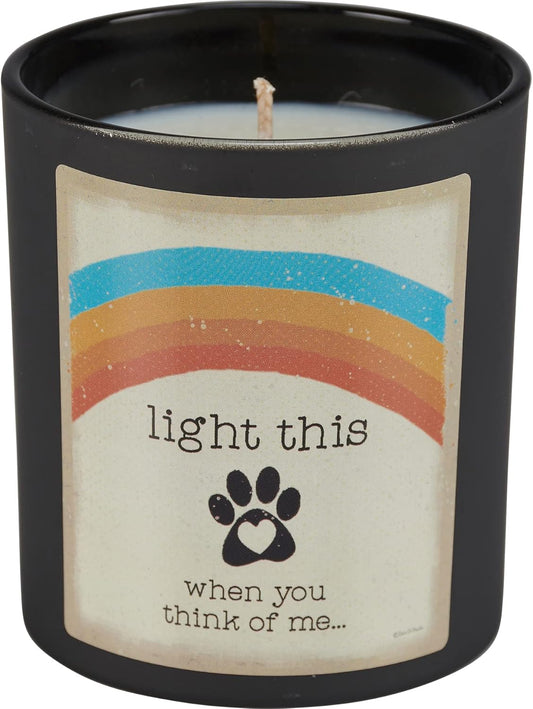 Light This when you Think of Me Memorial Jar Candle, Sea Salt and Sage Scent