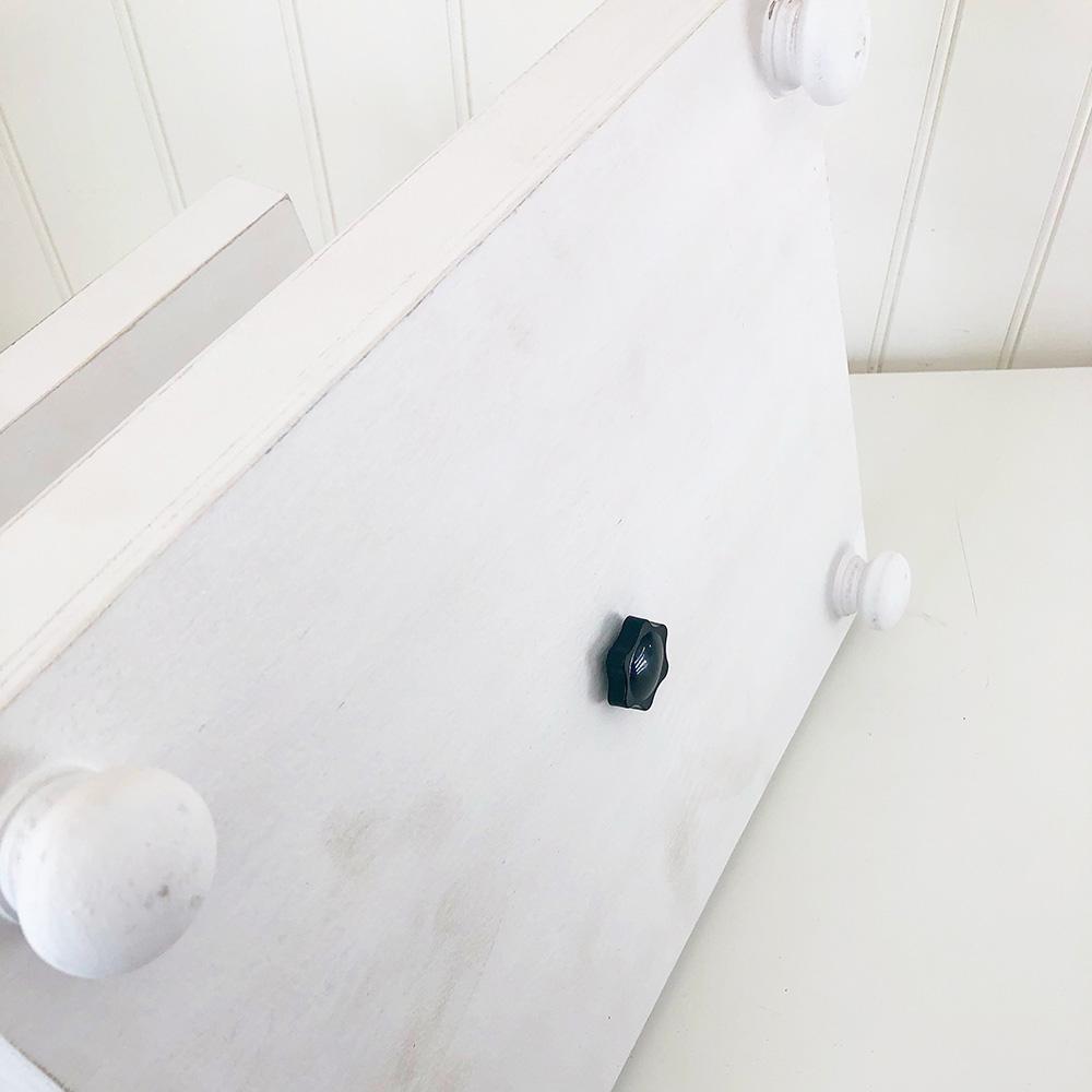 Foundations Decor Tiered Tray – Distressed White Rectangle 15"