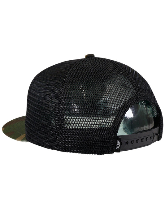 Camo Classic Trucker Patriotic Text Patch Hat