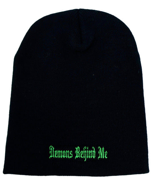 New- Toxic Green Skull Beanie