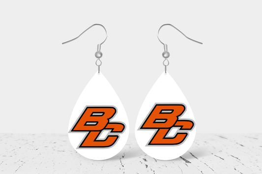 Teardrop Earrings - School Spirit - Byron Center Bulldogs (3)