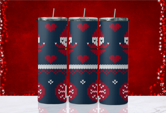 20 oz Skinny Tumbler - Christmas - Snowman Sweater