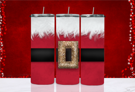 20 oz Skinny Tumbler - Christmas - Santa Suit