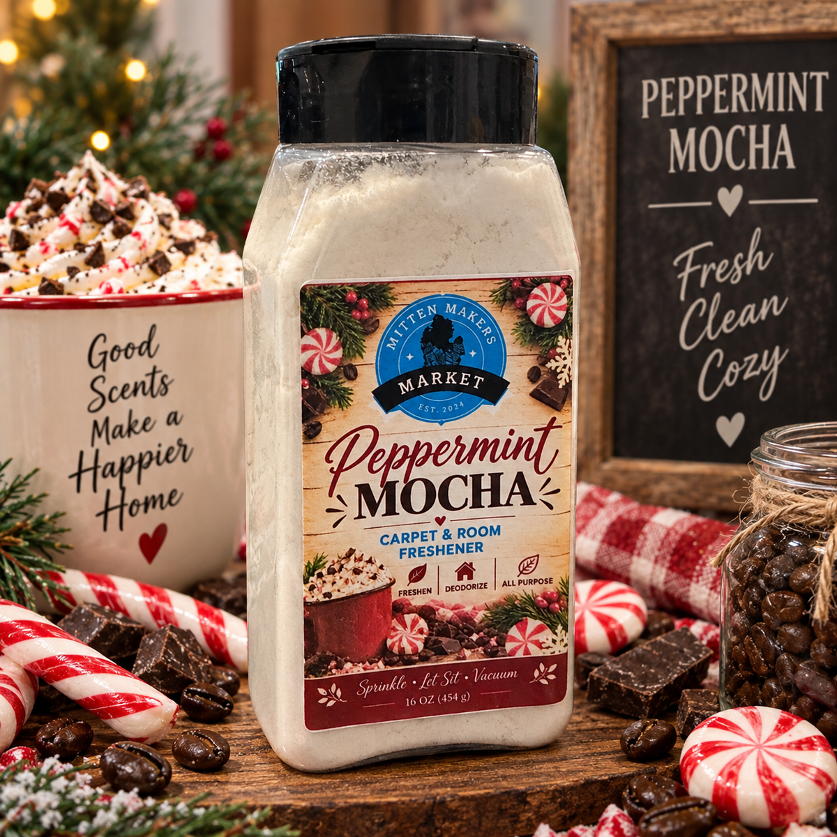 Carpet Dust – Peppermint Mocha - 16 oz