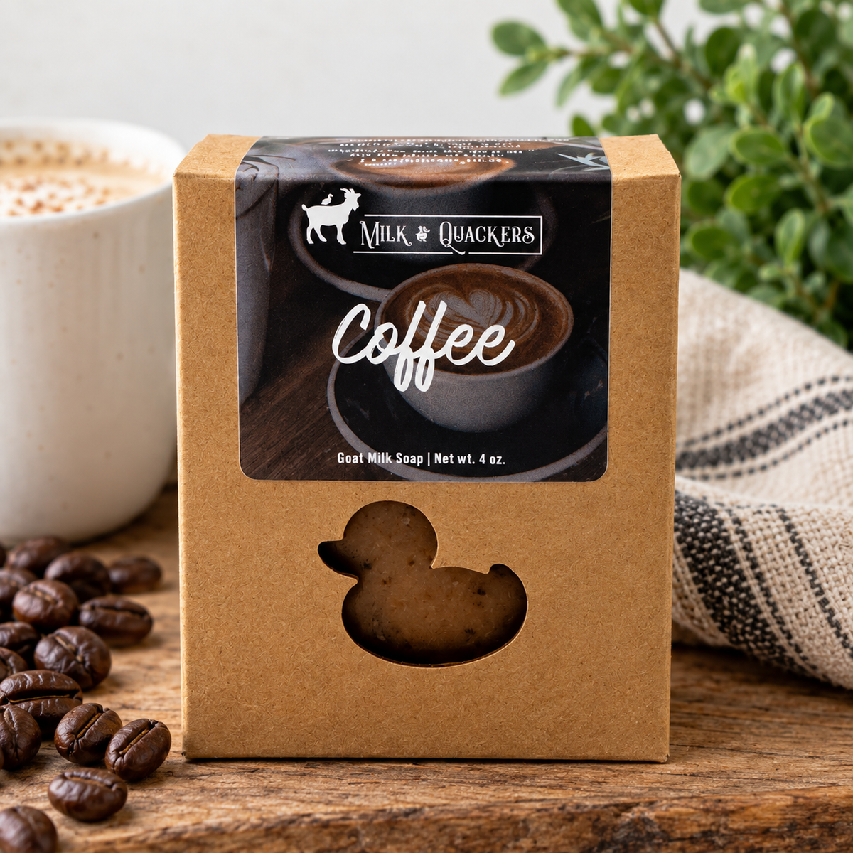 Coffee Goat Milk Soap – 4 oz | Milk & Quackers