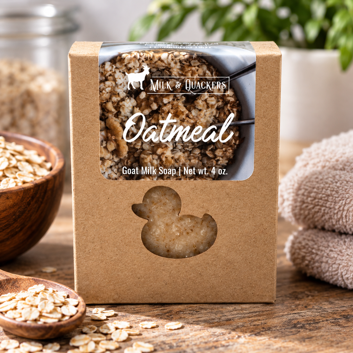 Oatmeal Goat Milk Soap – 4 oz | Milk & Quackers