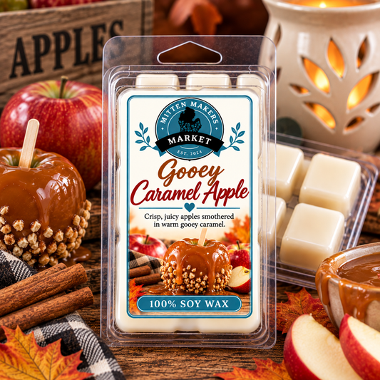 Soy Wax Melts (100%) - Gooey Caramel Apple