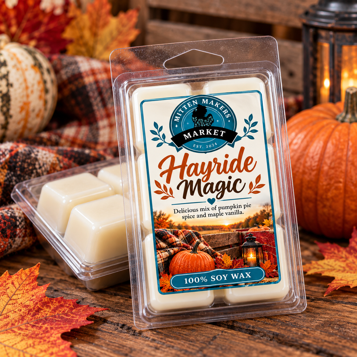Soy Wax Melts (100%) - Hayride Magic