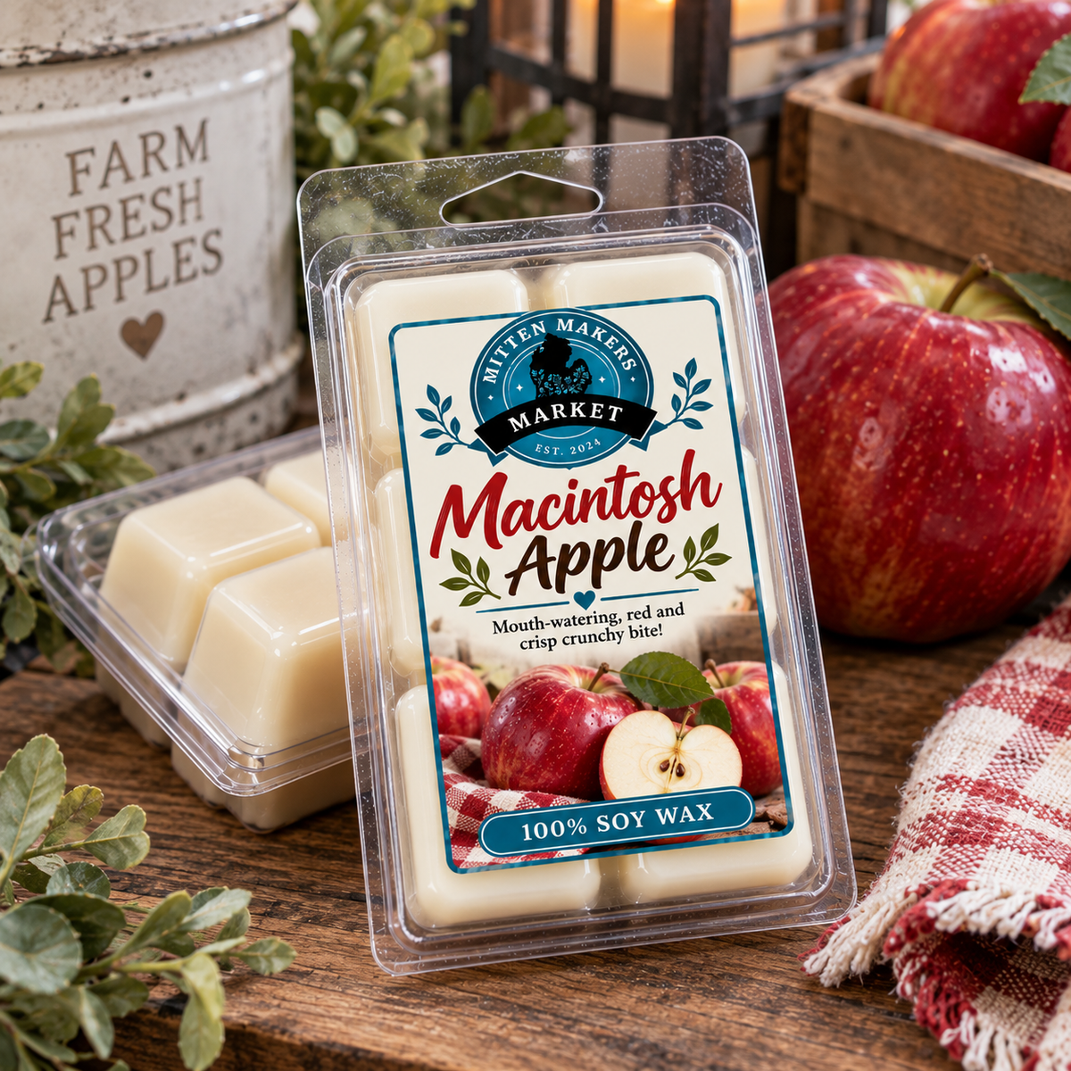 Soy Wax Melts (100%) - Macintosh Apple