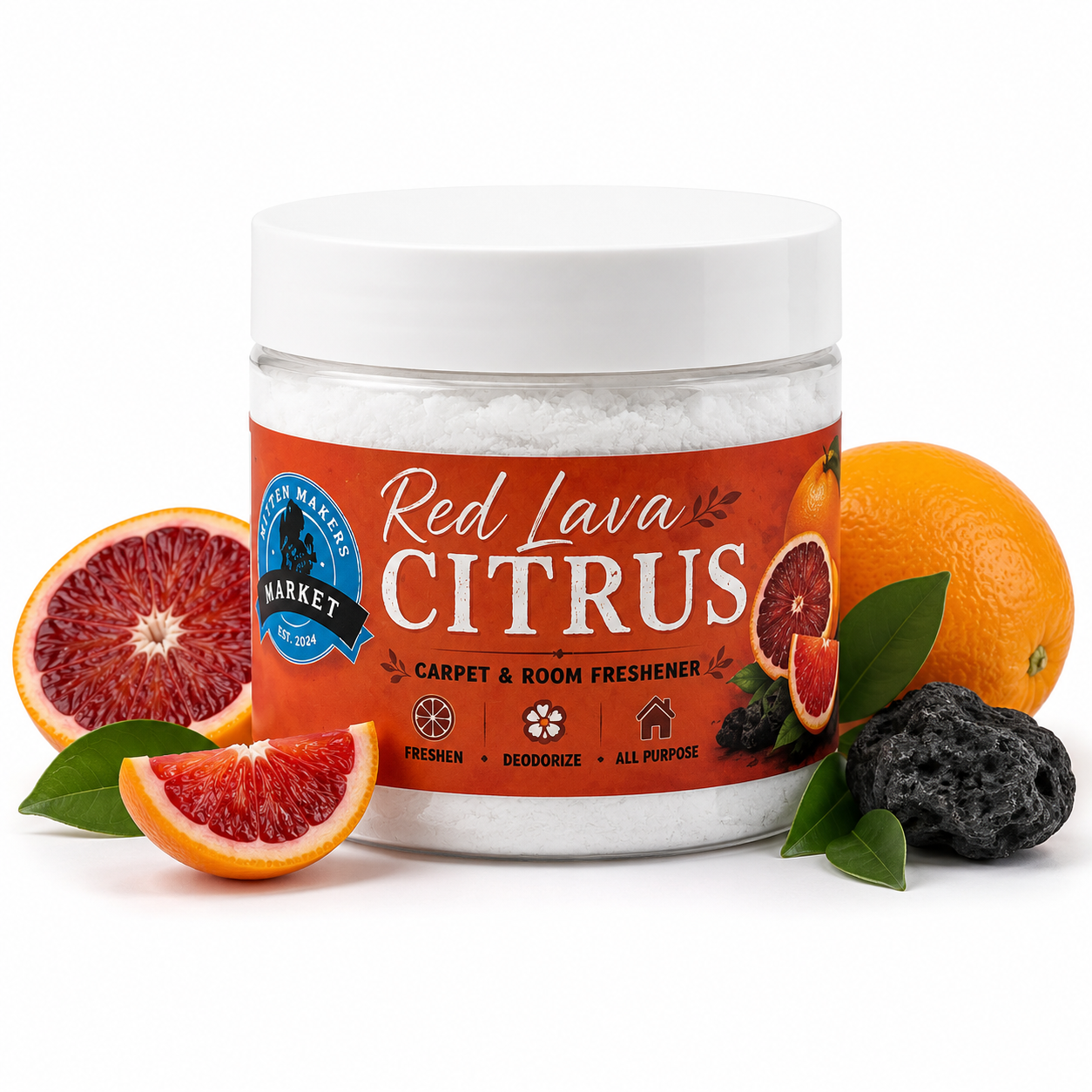 Carpet & Room Freshener - Red Lava Citrus – 4 oz