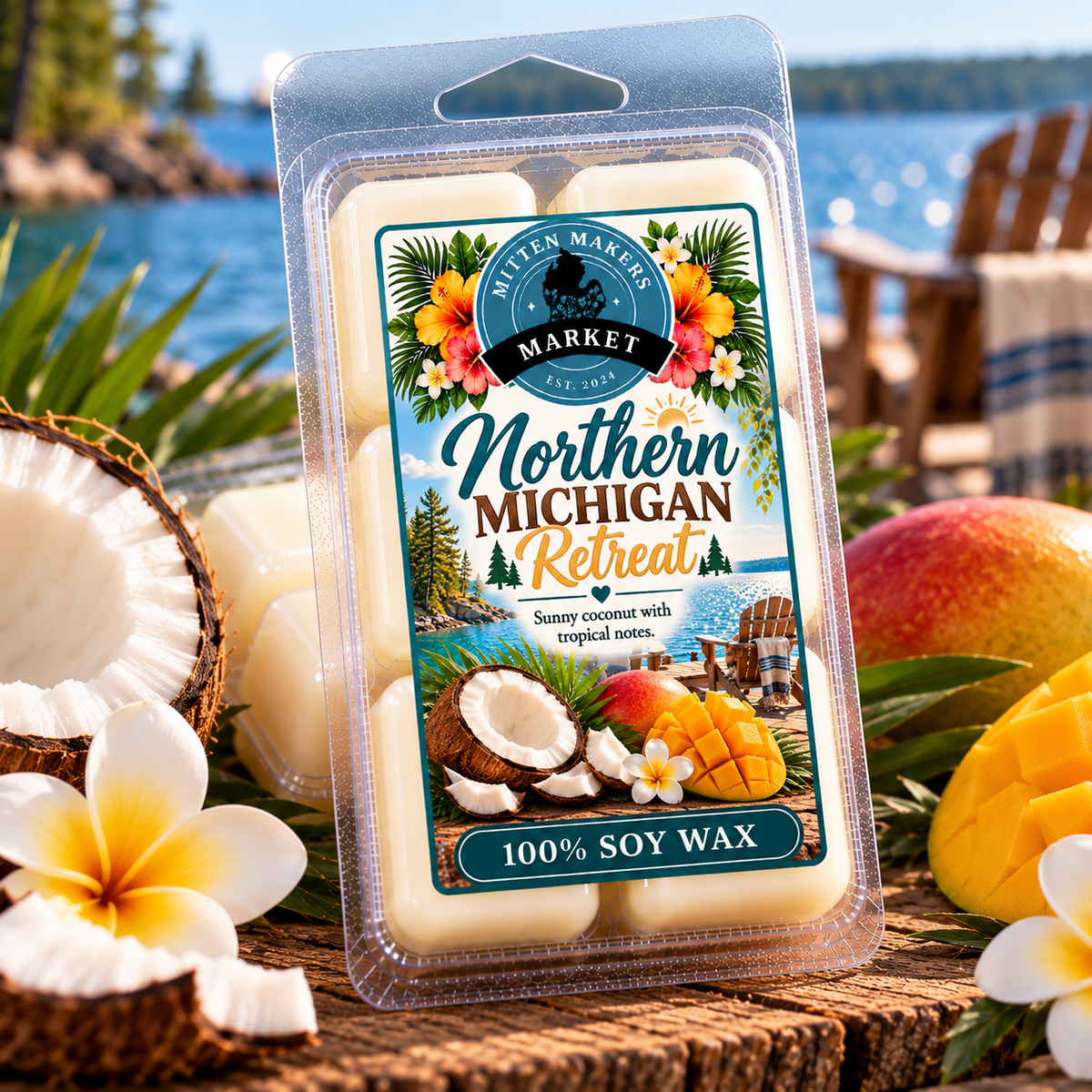Soy Wax Melts (100%) - Northern Michigan Retreat