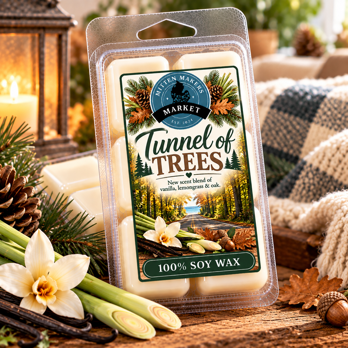 Soy Wax Melts (100%) - Tunnel of Trees