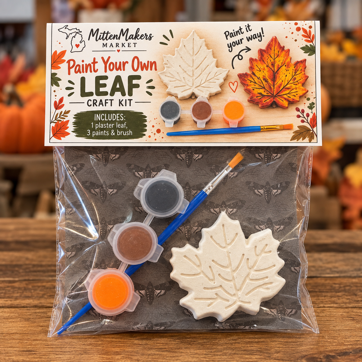 Paint Your Own Leaf Craft Kit – Maple Leaf