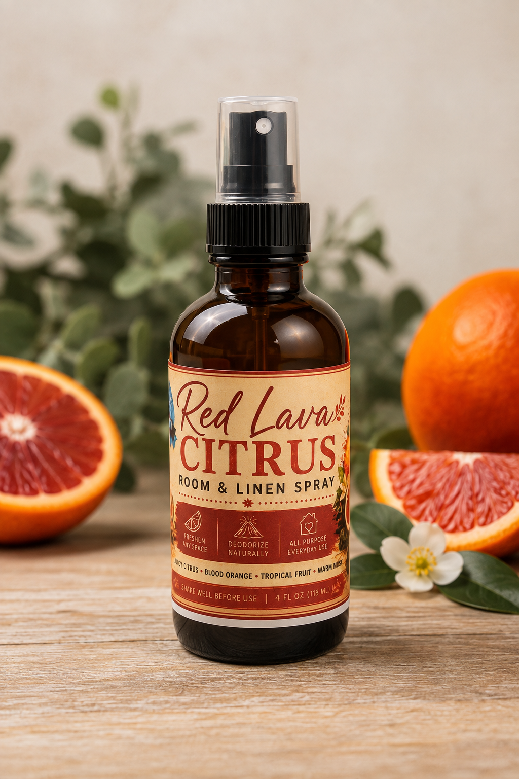 Room & Linen Spray - Red Lava Citrus  – 4 oz