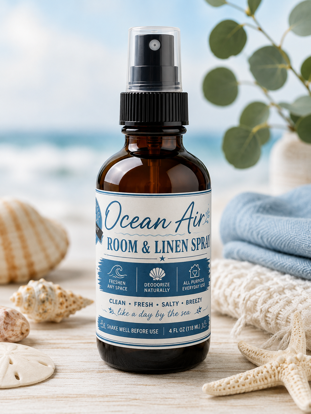 Room & Linen Spray - Ocean Air – 4 oz