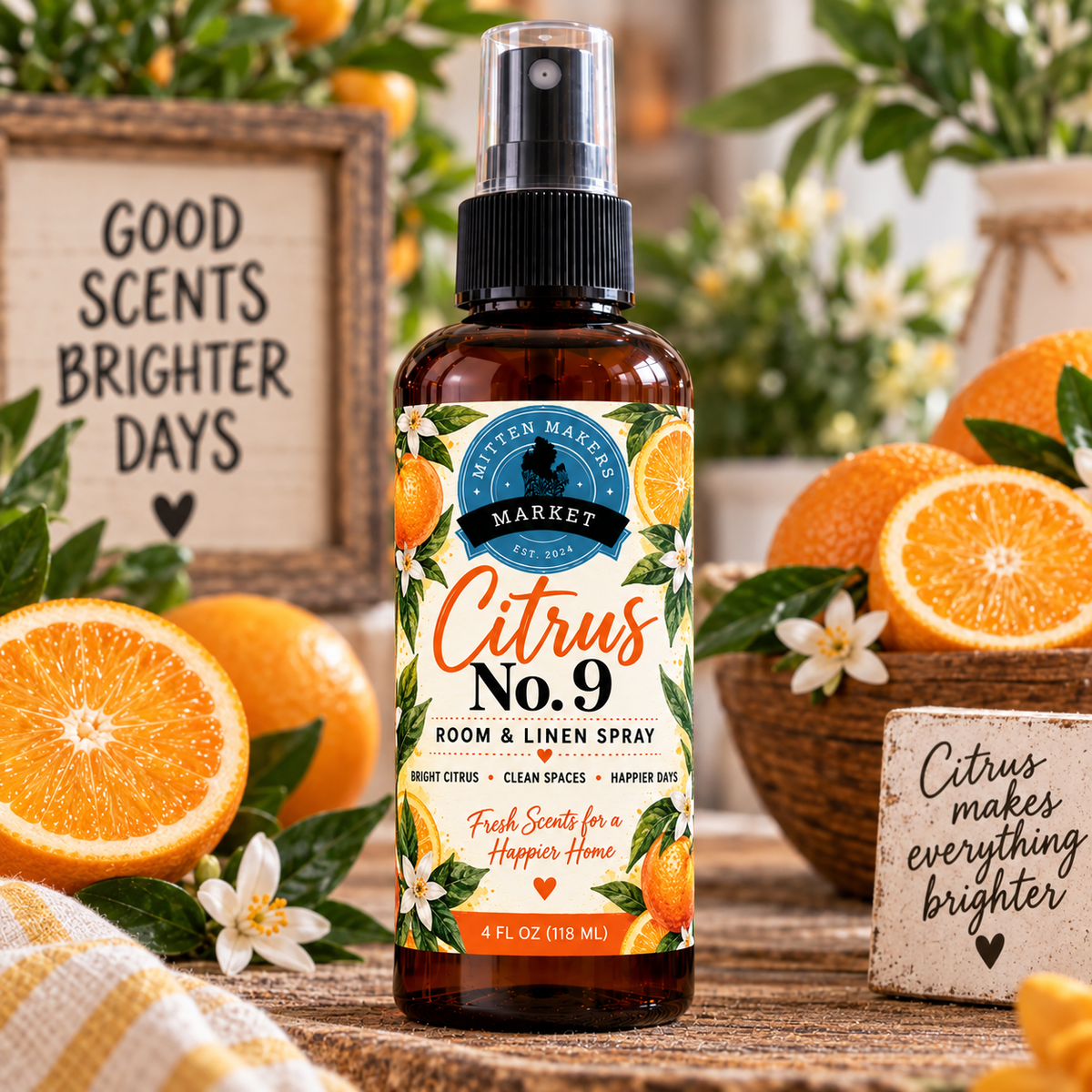 Room & Linen Spray - Citrus No. 9 – 4 oz