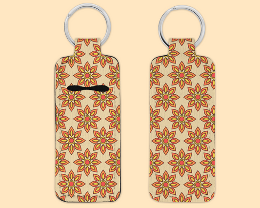 Chapstick / Lip Balm Keychain - Floral